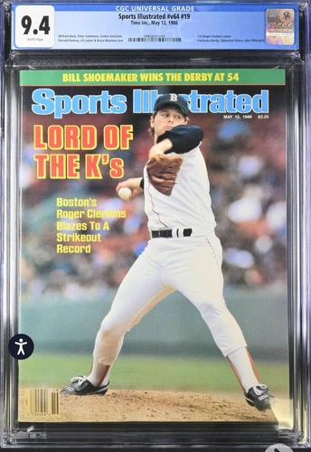 Sports Illustrated 1st COVER Roger Clemens CGC 9.4 - Only 1 Higher Grade RC 1986