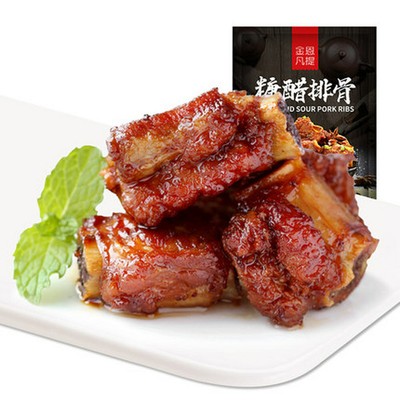 115g Chinese Wuxi Pork Ribs Sweet Sour Vacuum Snack Ready to Eat