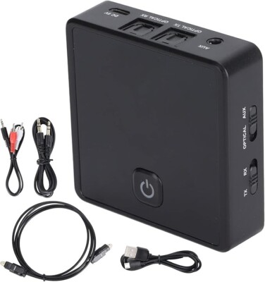 ZF380 Bluetooth 5.0 Empfänger Sender, Low Latency Wireless 3,5mm Klinke