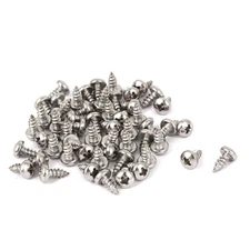 #4 M2.9x6.5mm Stainless Steel Phillips Round Pan Head Self Tapping Screws 50pcs