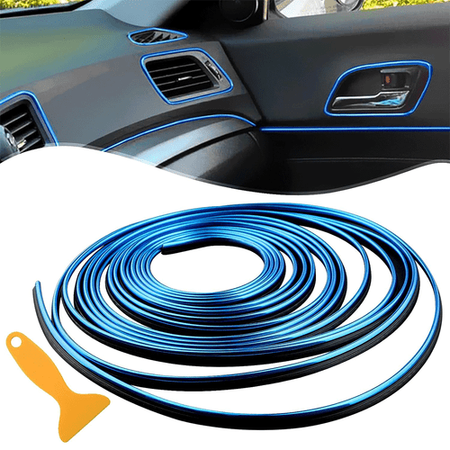 16ft/5M Car Interior Door Gap Edge Line Insert Molding Trim Decor Strip + Tool - Picture 2 of 24