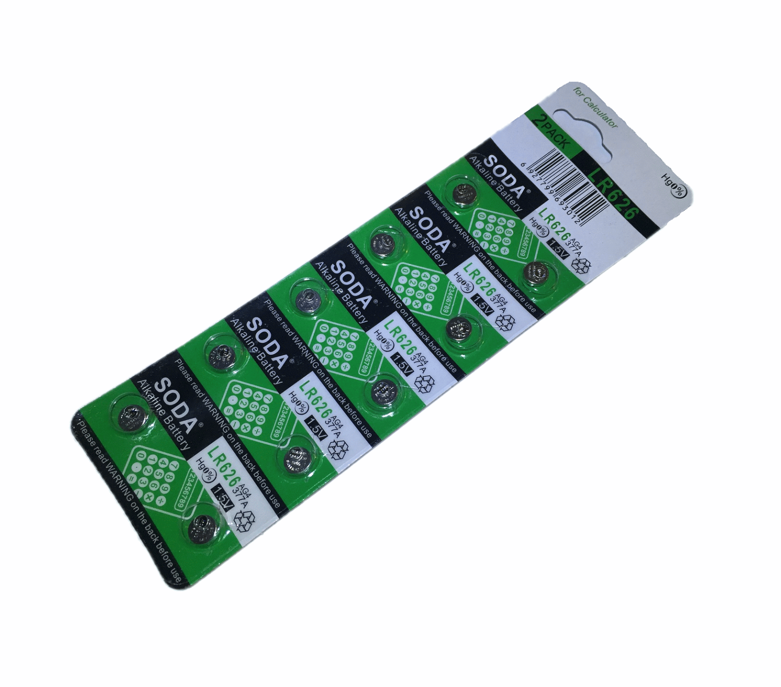10x Alkaline 1.5V AG4 LR626 377A SR626SW Batteries Button Battery Cell #581