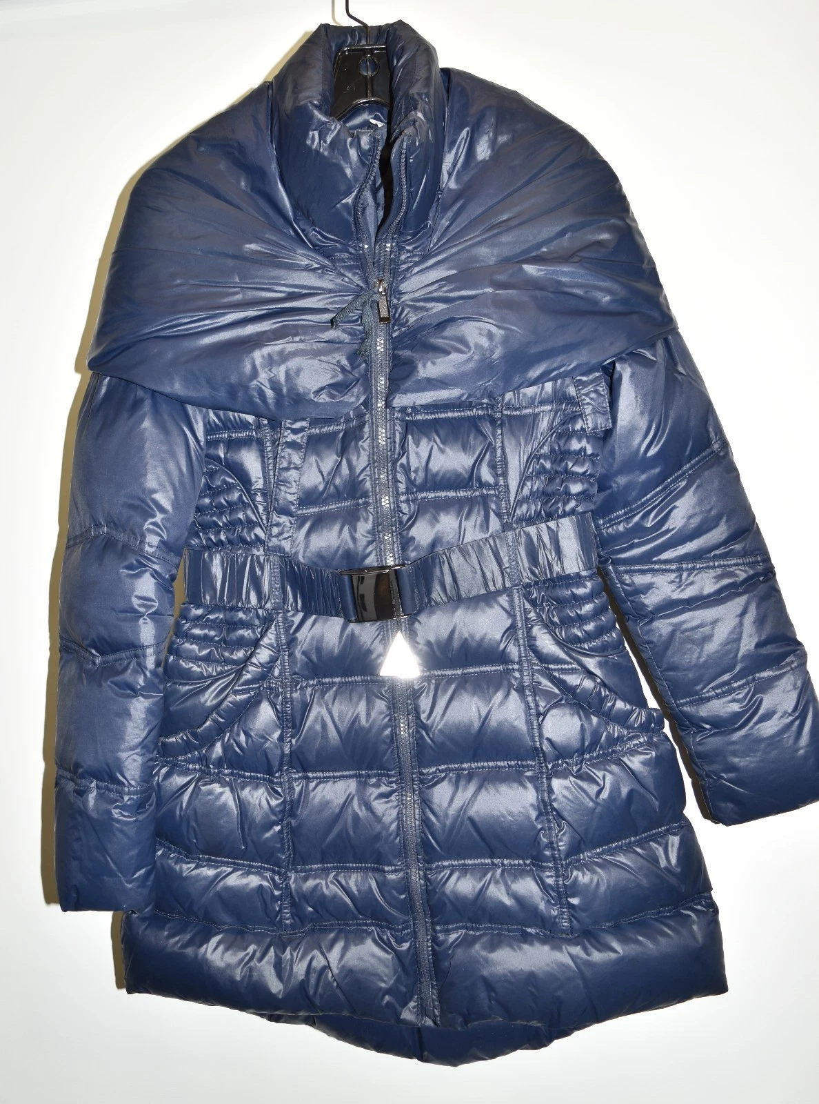 $2200 MONCLER BELLETTE PUFFER PARKA DOWN FILL COAT BLUE NAVY 0 0 2 US