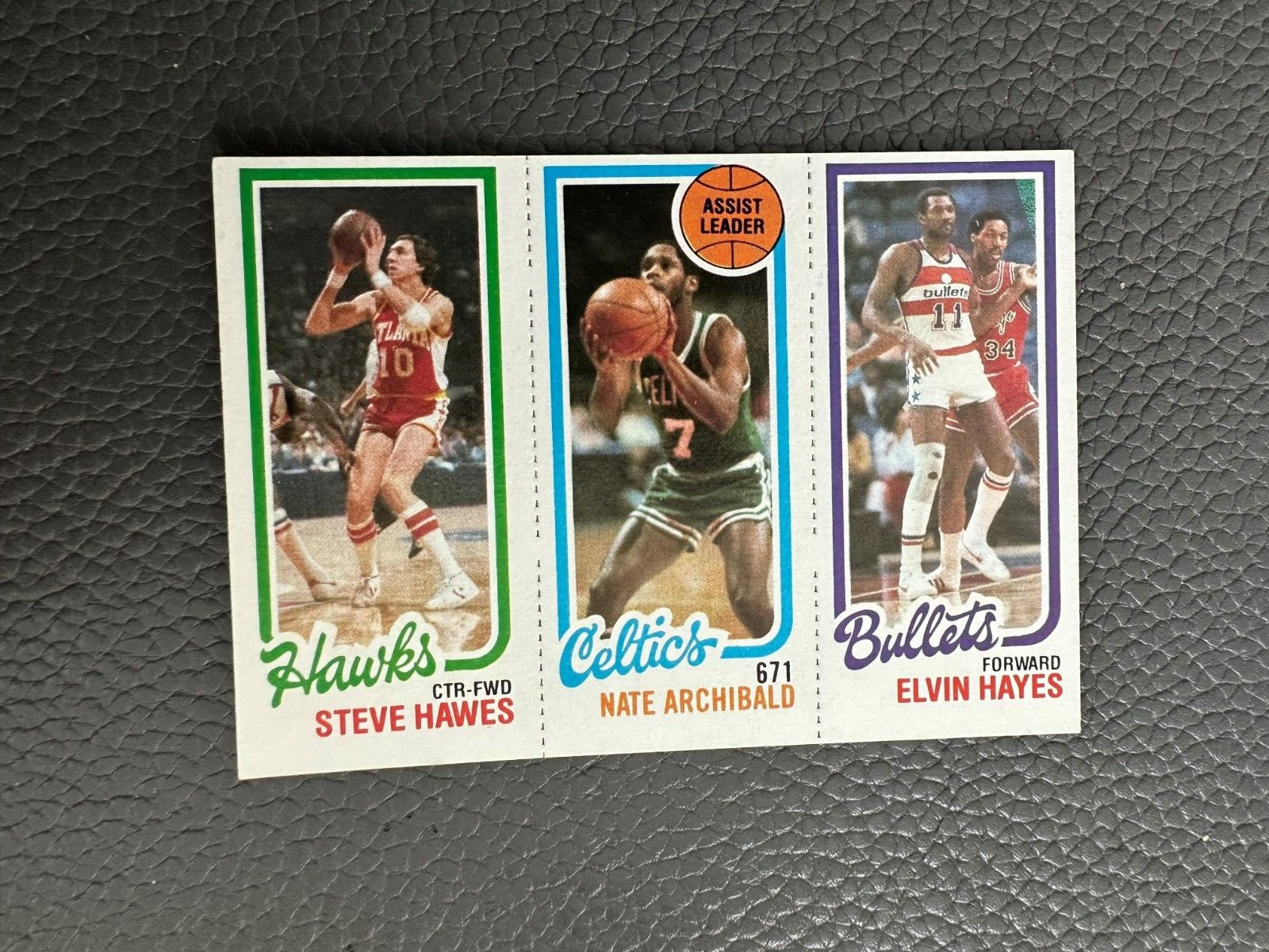 Steve Hawes / Nate Archibald / Elvin Hayes #24 / 32 / 248 Basketball Cards 1980 Topps trading card — raw and PSA graded price guide