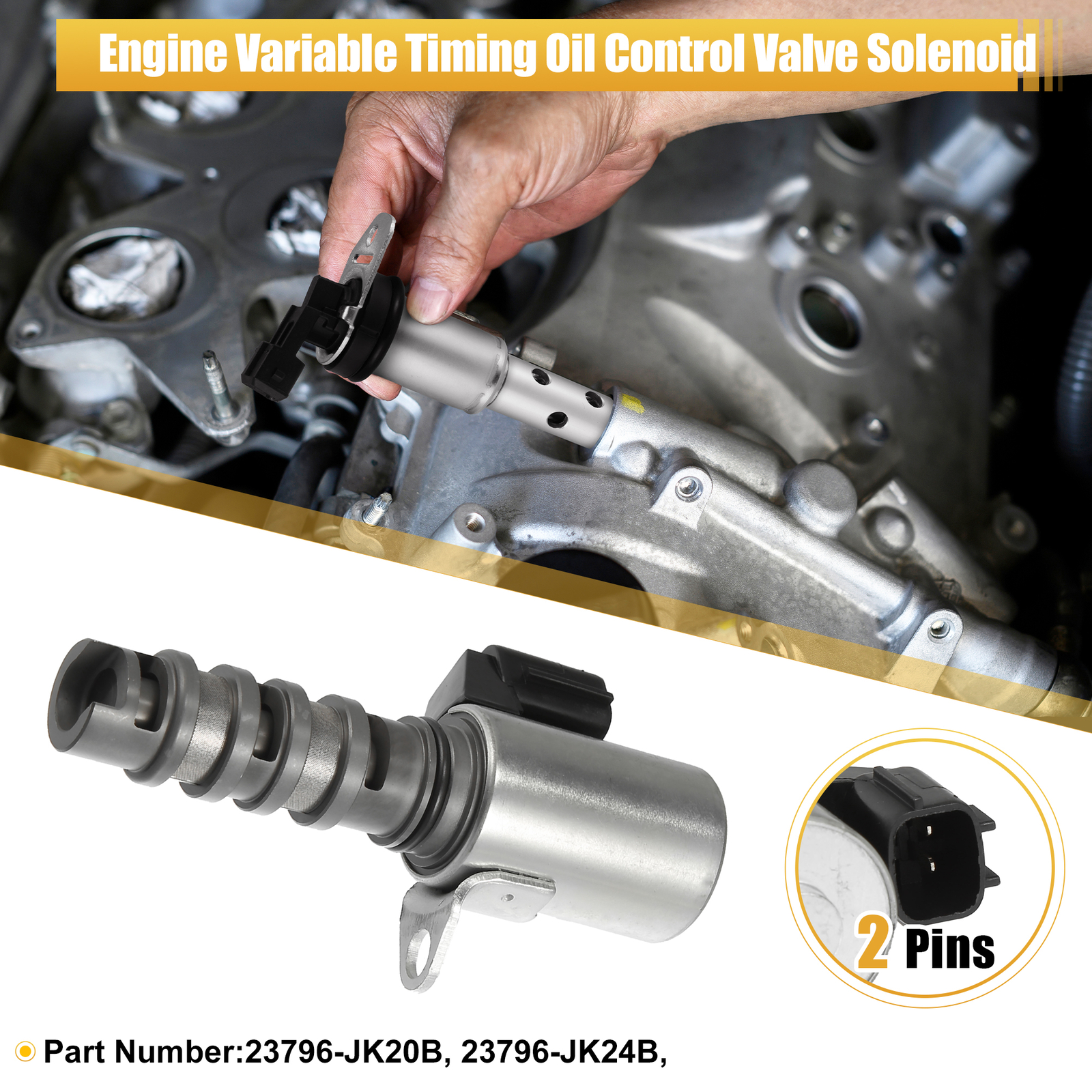 23796JK20B Engine Variable Valve Timing VVT Solenoid for Infiniti G37