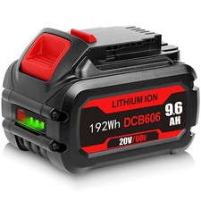 9.6Ah Lithium-ion Battery For DEWALT DCB609 20V/60V MAX FLEXVOLT DCB606 DCB612