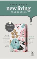 NLT Compact Zipper Bible, Filament Enabled Edition, Flo - Paperback / softback N