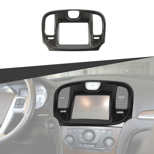 Carbon Fiber Center Console GPS Navigation Cover Trim For Chrysler 300 ...