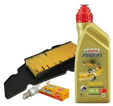 KIT/TAGLIANDO MALAGUTI BLOG 160 2009 2010 2011 CASTROL 10W40 FILTRO ARIA CANDELA