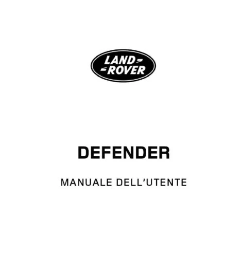 Manuali di assistenza e riparazione Defender per l'auto per Land Rover