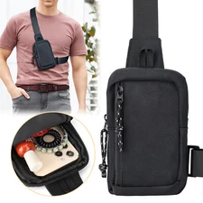 Waterproof Men Women Sling Bag Chest Cross Body Travel Sport Shoulder Backpack