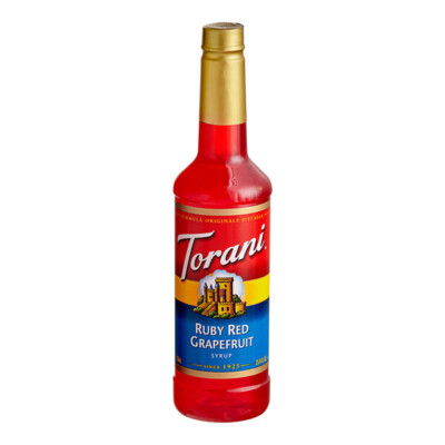 Torani Ruby Red Grapefruit Flavoring Syrup 750 mL Plastic Bottle 880607061