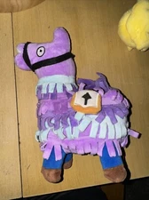 Fortnite Purple and Blue Loot Llama Pinata Plush Stuffed Animal 12" Winner Xbox