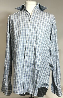 Equilibrio Men's Button Up Shirt Grey Color Size XL