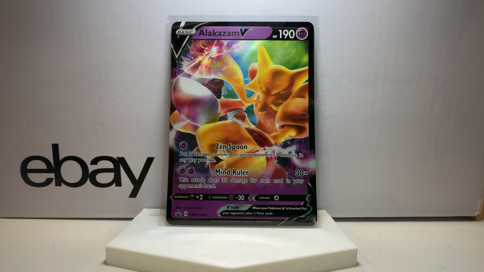 Pokemon TCG Black Star Promo SWSH083 - Alakazam V - Ultra Rare - NM/M