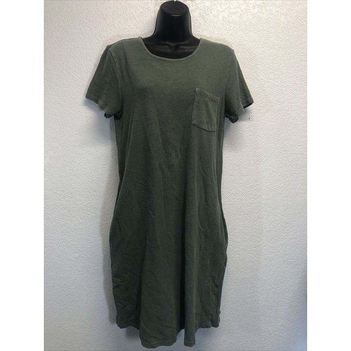 olive green swing dress Olive Mushroom Swing Dress 18