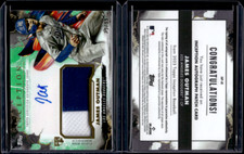 2023 Topps Inception Green Rookie Patch Auto #IAP-JO James Outman /99 Rookie RC