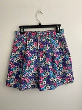 Vintage Z Cavaricci Floral Print High Rise Cuffed Shorts sz 29