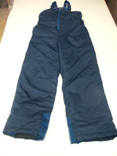Swisstech Water Repellent Insulated Snow Bib Blue Overalls Youth Large 10-12 