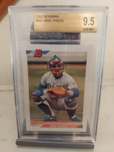 1992 Bowman BB #461 Mike Piazza Dodgers HOF RC BGS 9.5 GEM MINT (2) Available!!!