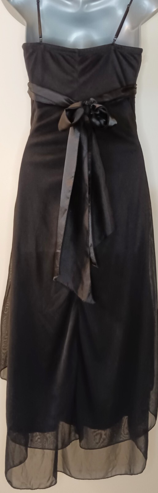 Ruby Rox Evening Dress Black Sheer Waterfall Part… - image 7