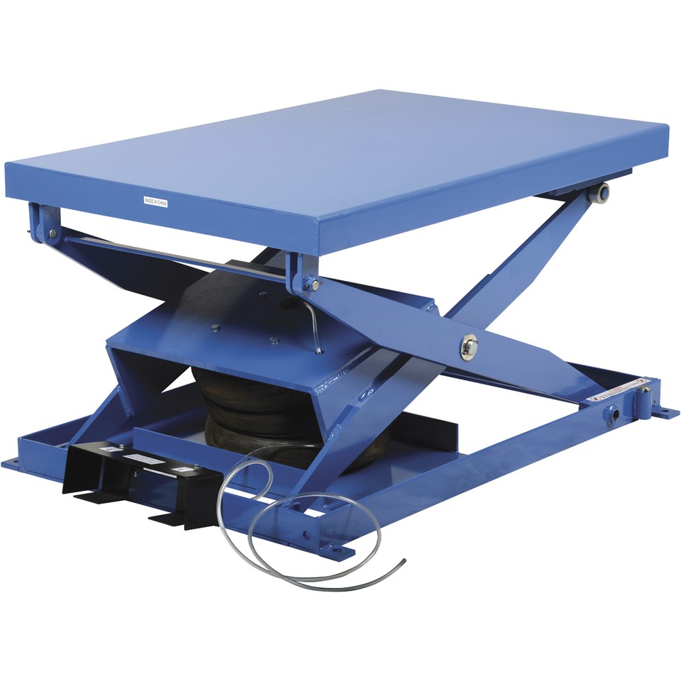 Vestil HeavyDuty Air Bag Scissor Lift Table, 2,000 Lb. Capacity, Model