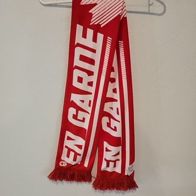 HBC Hudsons Bay Team Canada Olympic Scarf Red En Garde Official Outfitters