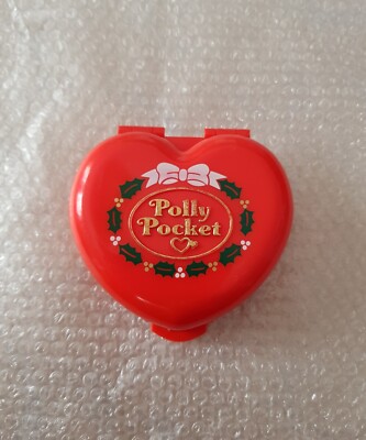 Polly Pocket Bluebird 1989 Christmas Weihnachten Rotes Herz Ohne Figur RAR 