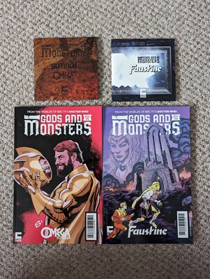 Doctor Who: Götter & Monster: Bücher 1 & 2 Lot (Cutaway Comics) Sutekh / Omega