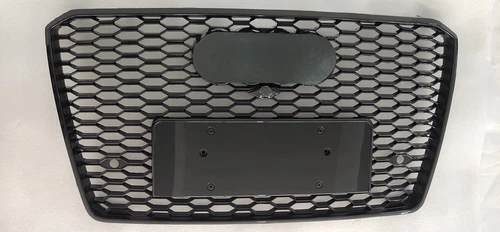 Black Front Bumper Grille Honeycomb Grill RS8 Style For Audi A8 S8 2015-2017 - Picture 3 of 5