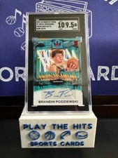 2023 Court Kings Brandin Podziemski Fresh Paint Auto Ruby /99 GEM MT PSA 10