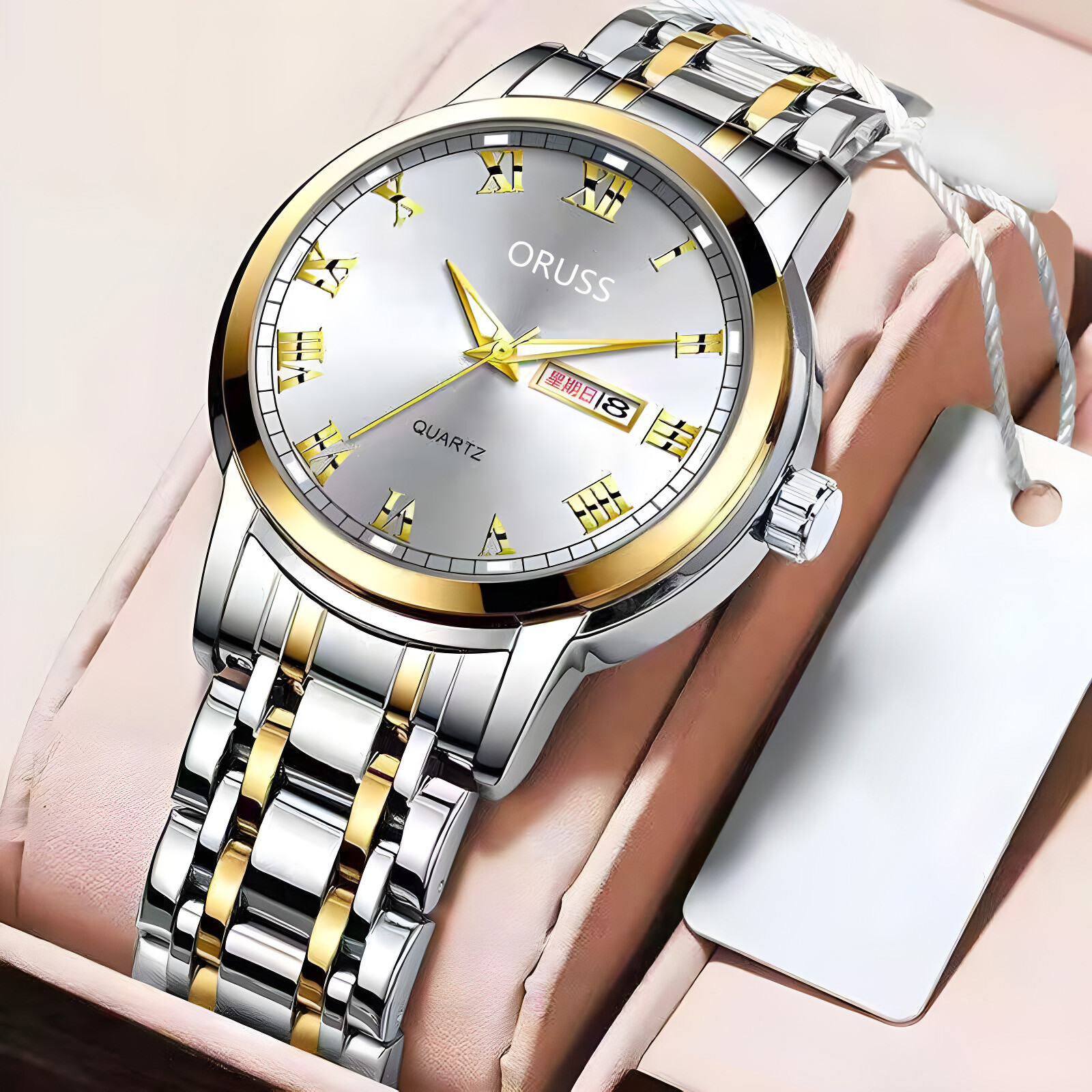Classic Mens Dress Business Watches Luminous Waterproof Quartz Date Wrist Watch