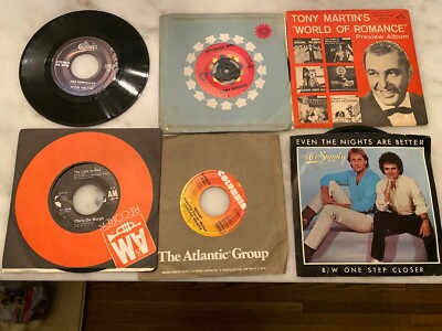 CHOICE 45 RPM VINYL RECORDS- PHIL COLLINS JIMMY DURANTE OTHERS MINT