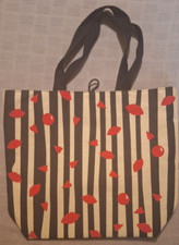 Lulu Guinness Sainsbury's Shopper Bag Jute Tote Red Nose Day Hearts and Lips New