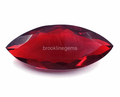 Lab Created 78.80 Ct Certified Transparent Red Topaz Marquise Cut Gemstone 4AUJ