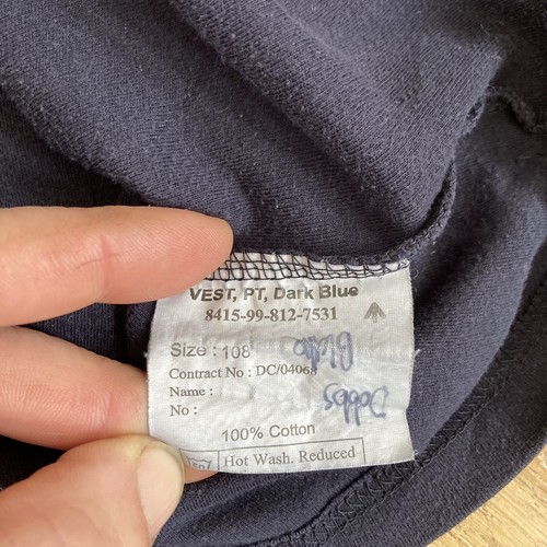 VINTAGE USN NAVY T SHIRT CUSTOM  STITCHING  - Picture 3 of 5