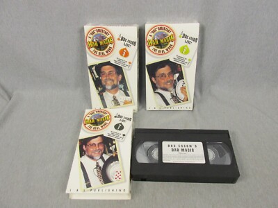 BAR MAGIC DOC EASTON MAGIC TRICKS VOL 1-2-3 VHS TAPES NEW SEALED VOL 1 OPENED 