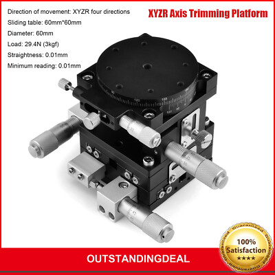 XYZR Axis Trimming Platform V-Type 4 Axis Manual Linear Stage LT60-LM/LT60-RM SZ