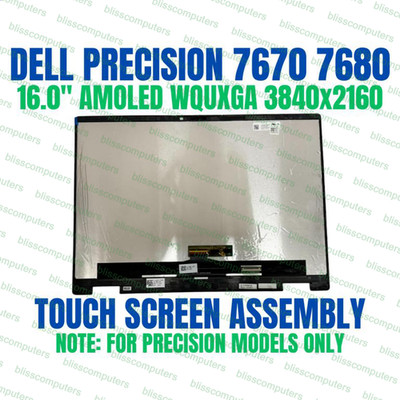 Dell PRECISION 16 7670 7680 4K UHD 3840x2160 OLED Touch Screen FKJDN 8WDJK