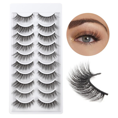 Falsche Wimpern 3D Künstliche Wimpern Natürlich Katzenauge Weich Cat Eye Fake La