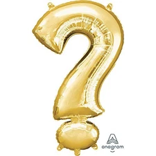 Anagram ? Symbol Gold Foil Balloon 34"