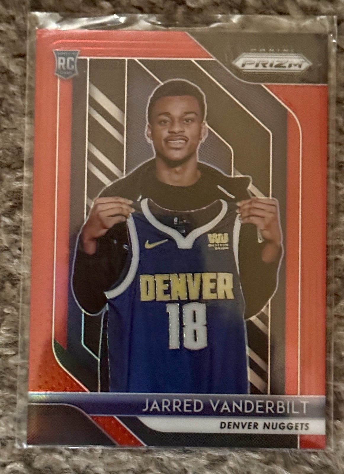 2018-19 Panini Prizm - Jarred Vanderbilt #42 Red Prizm /299 (RC)