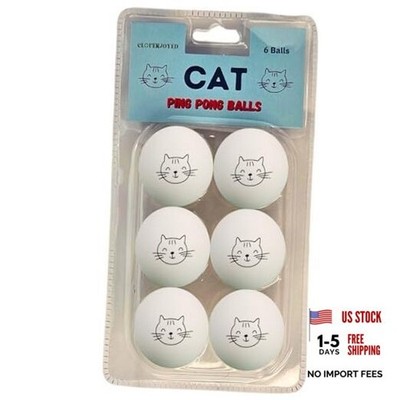 Ping Pong Balls for Cats, 6 Pack, Enrichment Toys, Cat Lovers Gift Ideas,