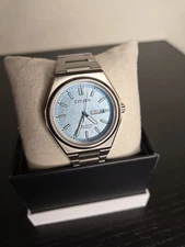 Citizen Super Titanium Turquoise Dial Eco-Drive Dress Men's Watch AW0130-85M