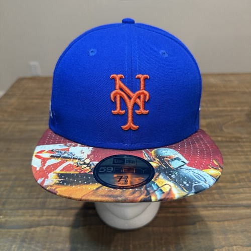 Casquette Snapback 9FIFTY Low Profile New York Mets New Era pour homme, orange/royal 2024