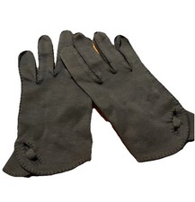 Womens Vintage Navy Blue Gloves Size Small