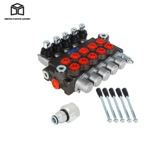 Hydraulic Controller 13GPM SAE Ports Interface 5 Spool With Conversion Plug