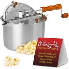 Original Whirley Pop Popcorn Maker - Gourmet Popcorn Popper, Aluminum Pot Wit...
