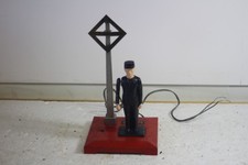 Vintage Lionel No.1045 Flagman -MADE IN USA- Red and Black, Metal, Working