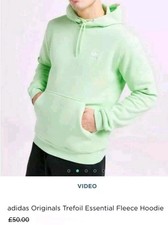 Adidas Originals Essential Fleece Overhead Hoodie Men's Size: Small 